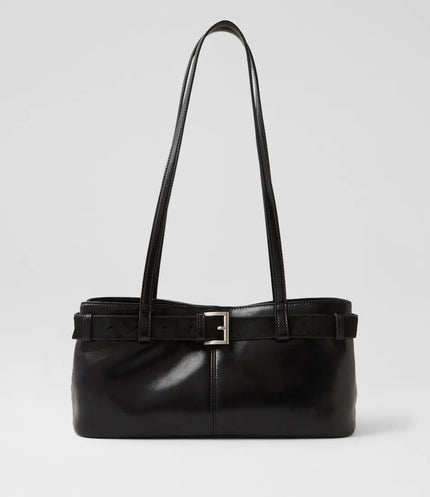 Mollini Tilda Handbag Black Leather Pony