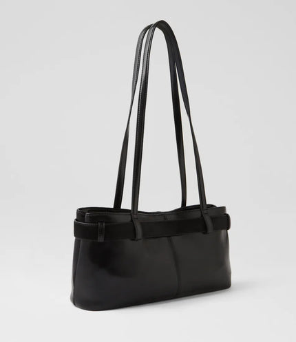 Mollini Tilda Handbag Black Leather Pony
