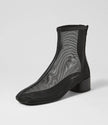 Mollini Garnir Mesh Ankle Boots Black