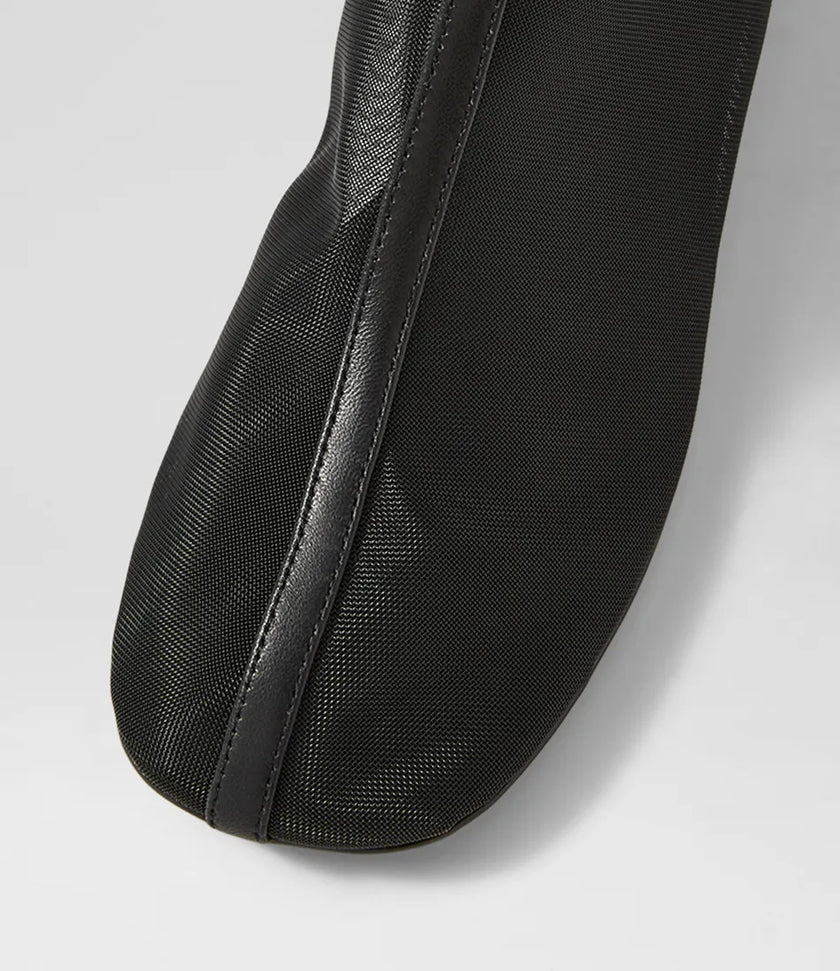 Mollini Garnir Mesh Ankle Boots Black