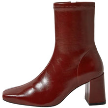 Load image into Gallery viewer, Mollini Wilara Ankle Boot Burgundy Stretch Smooth
