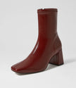 Mollini Wilara Ankle Boot Burgundy Stretch Smooth