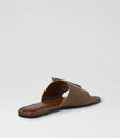 Mollini Misam Thong Sandals Tan Crinkle Leather