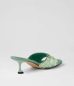 Mollini Ampale Sequin Mules Mint
