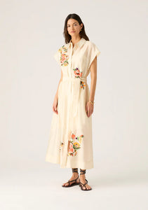 MOS The Label Soleil Shirt Dress Ivory