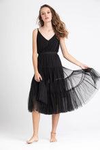 Load image into Gallery viewer, Miss Rose Sister Violet Ariette Tulle Skirt Black
