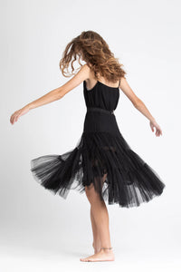 Miss Rose Sister Violet Ariette Tulle Skirt Black
