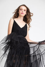 Load image into Gallery viewer, Miss Rose Sister Violet Ariette Tulle Skirt Black

