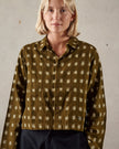 McTavish Womens Cropped Chore Jacket Green Multi