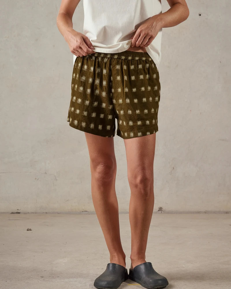 McTavish Womens Boxer Short Green Multi