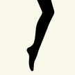 Mosey Organic Cotton Flat Knit Tights Black