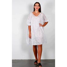 Load image into Gallery viewer, Zephyr Mabel Dress White Emroidered
