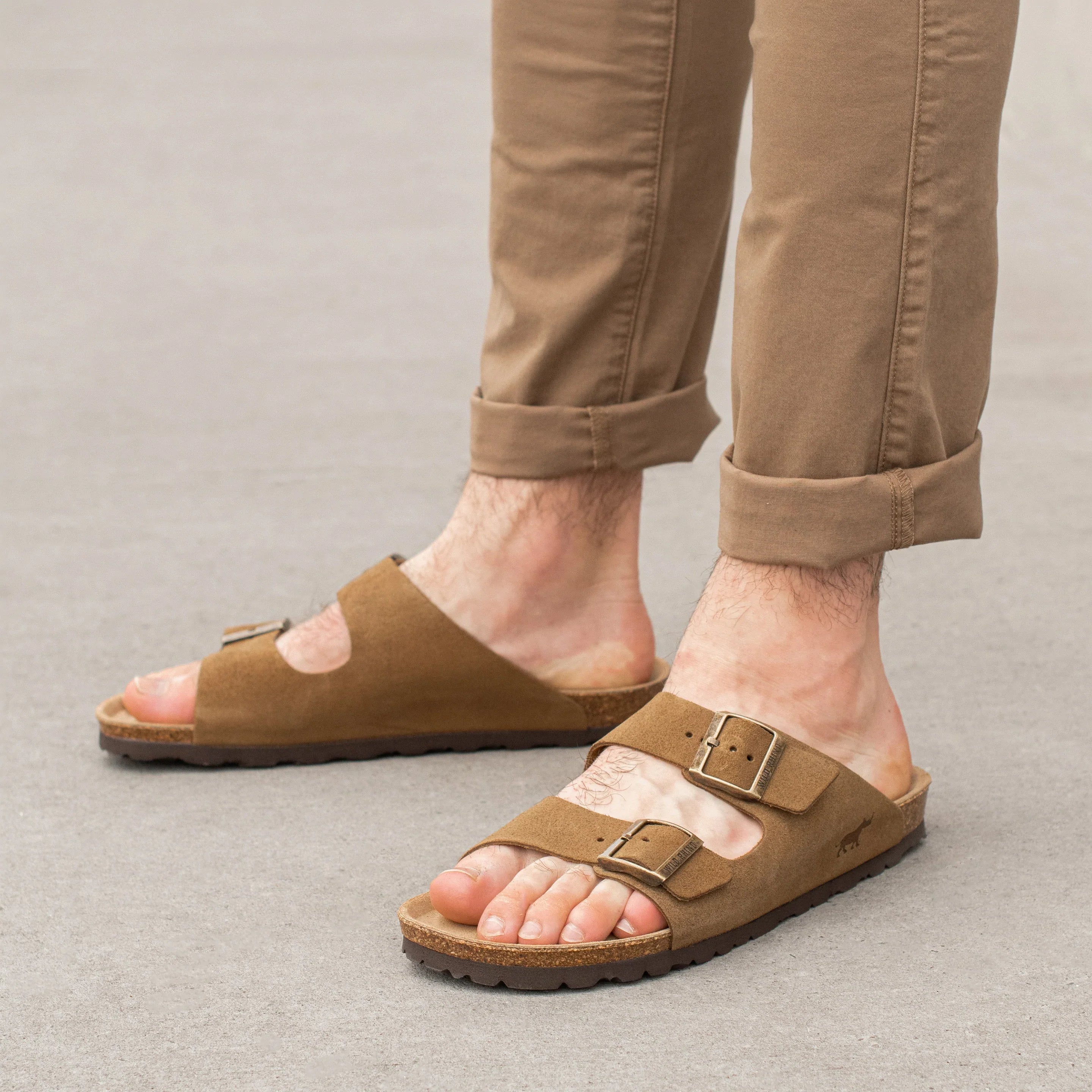 Wild Rhino Mannix Taupe Suede