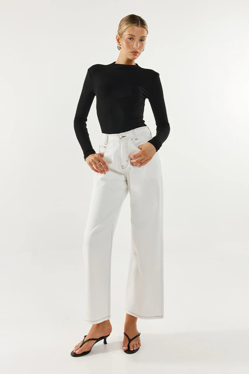 Madison The Label Marc Long Sleeve Top Black