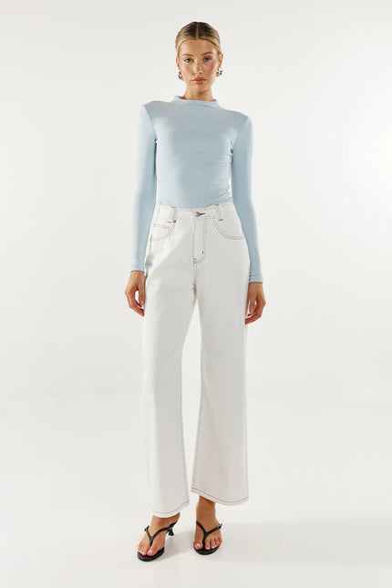 Madison The Label Marc Long Sleeve Top Blue