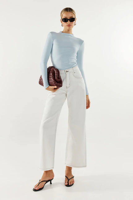 Madison The Label Marc Long Sleeve Top Blue