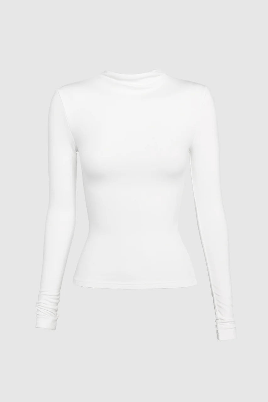 Madison The Label Marc Long Sleeve Top White
