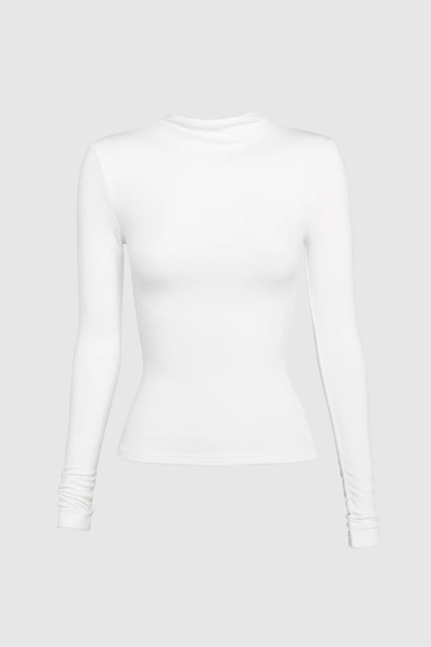 Madison The Label Marc Long Sleeve Top White