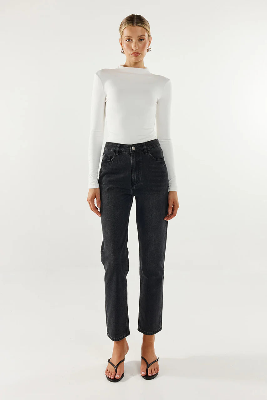 Madison The Label Marc Long Sleeve Top White
