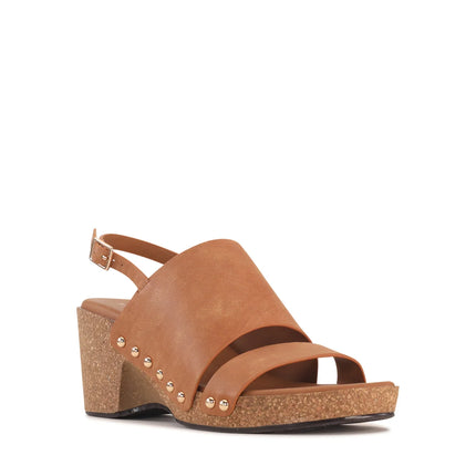 Los Cabos Maribel Wedge Heel Sandals Brandy