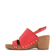 Los Cabos Maribel Wedge Heel Sandals Red