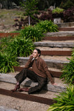 M. A. Dainty Soho Ballerina Merino Wool Jumper Choc