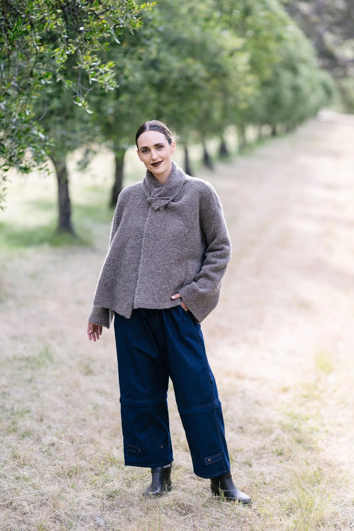 M. A. Dainty Trucker Pant Denim/Denim
