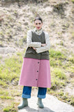 M. A. Dainty Freeze Coat Stone/Pink/Green
