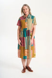 Olga De Polga Metro Long Villa Dress Bustle In Cotton