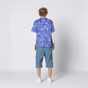 Double Rainbouu Mid Summer Blue Hawaiian Shirt