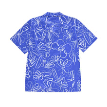 Load image into Gallery viewer, Double Rainbouu Mid Summer Blue Hawaiian Shirt
