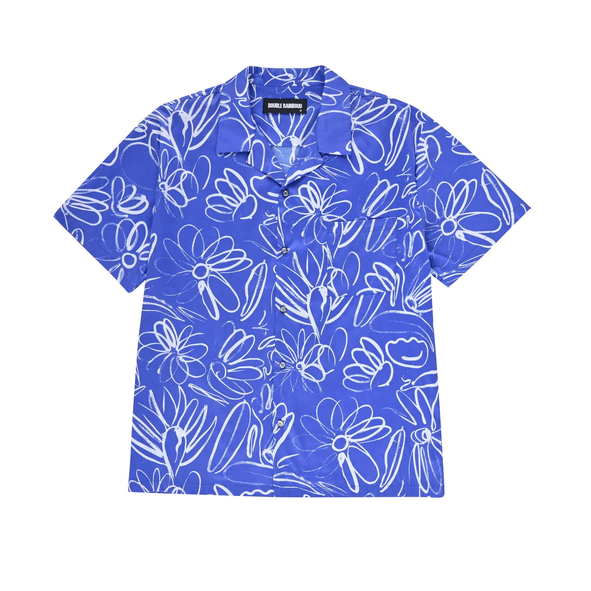 Double Rainbouu Mid Summer Blue Hawaiian Shirt