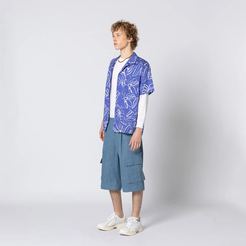 Double Rainbouu Mid Summer Blue Hawaiian Shirt