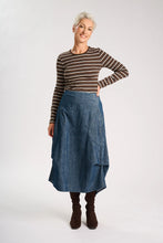 Load image into Gallery viewer, Olga De Polga Milwaukee Solis Skirt Cotton Cord Indigo
