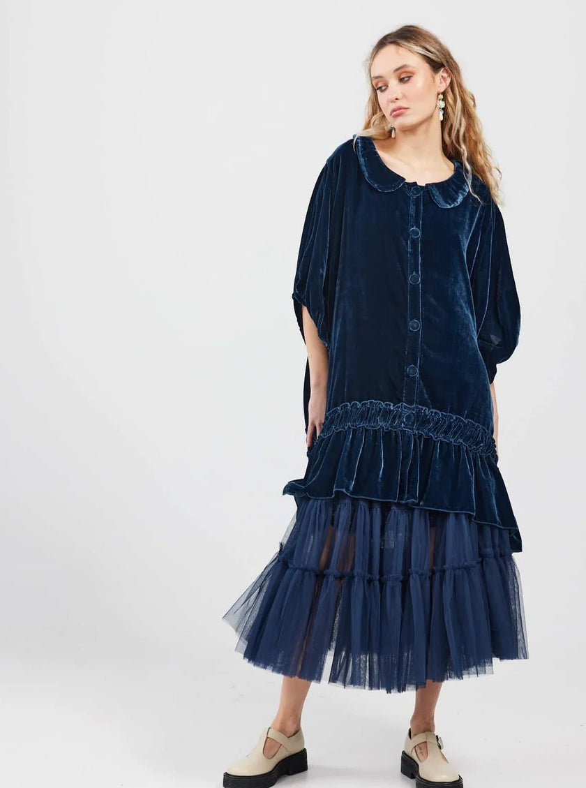 Miss Rose Sister Violet Ariette Tulle Tutu Skirt Midnight Blue