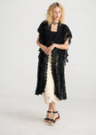 Miss Rose Sister Violet Empress Lace Coat Black