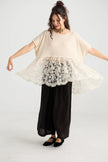 Miss Rose Sister Violet Lillibelle Lace/ Cotton Top Vanilla