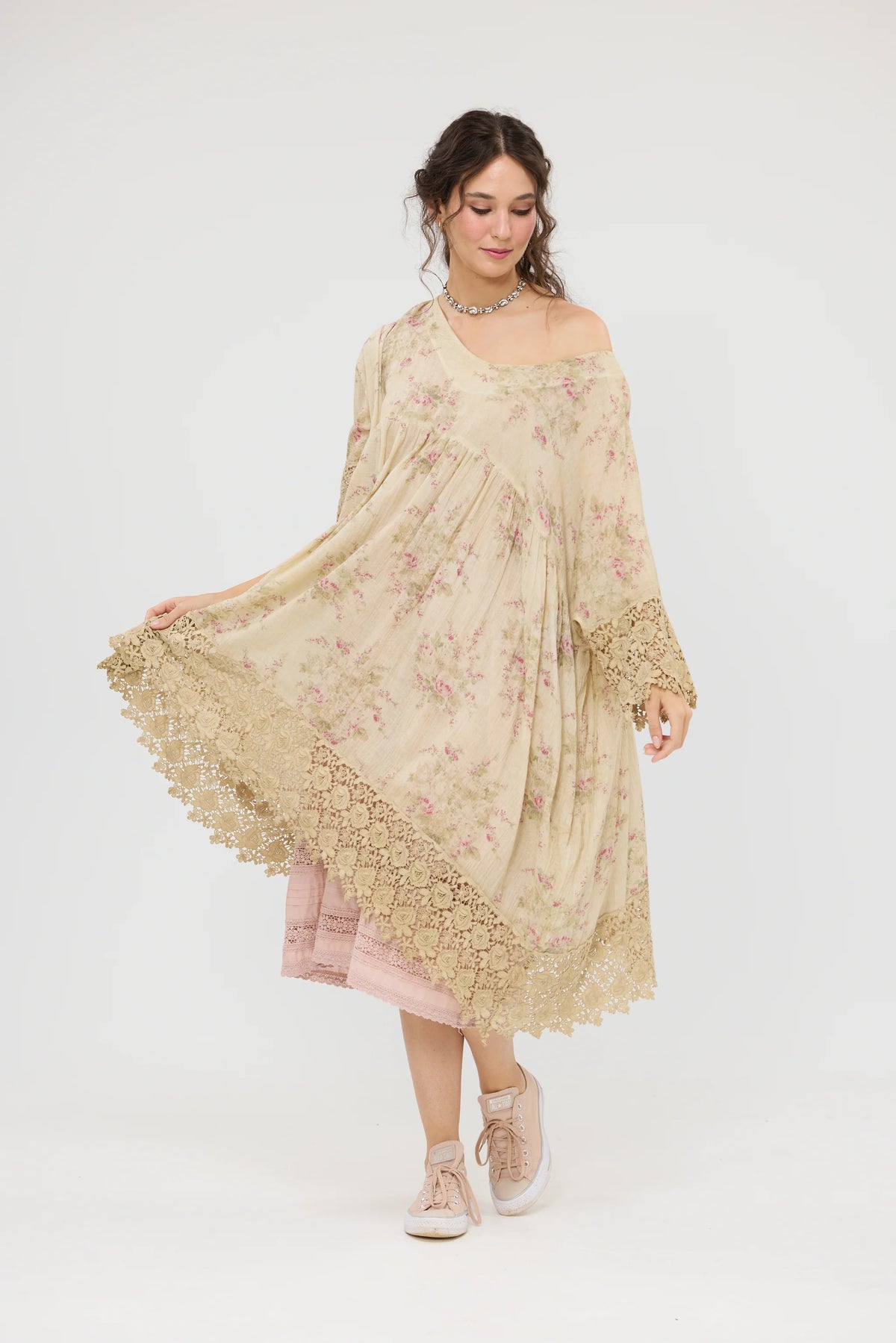 Miss Rose Sister Violet Avalon Floral Dress Faded Rose