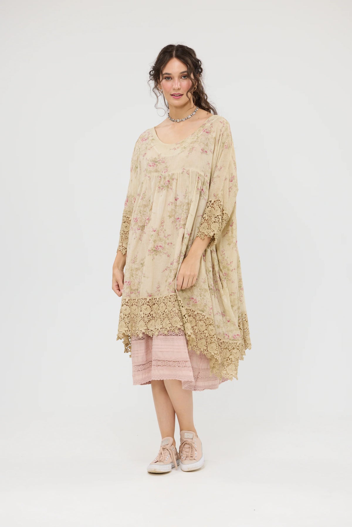 Miss Rose Sister Violet Avalon Floral Dress Faded Rose