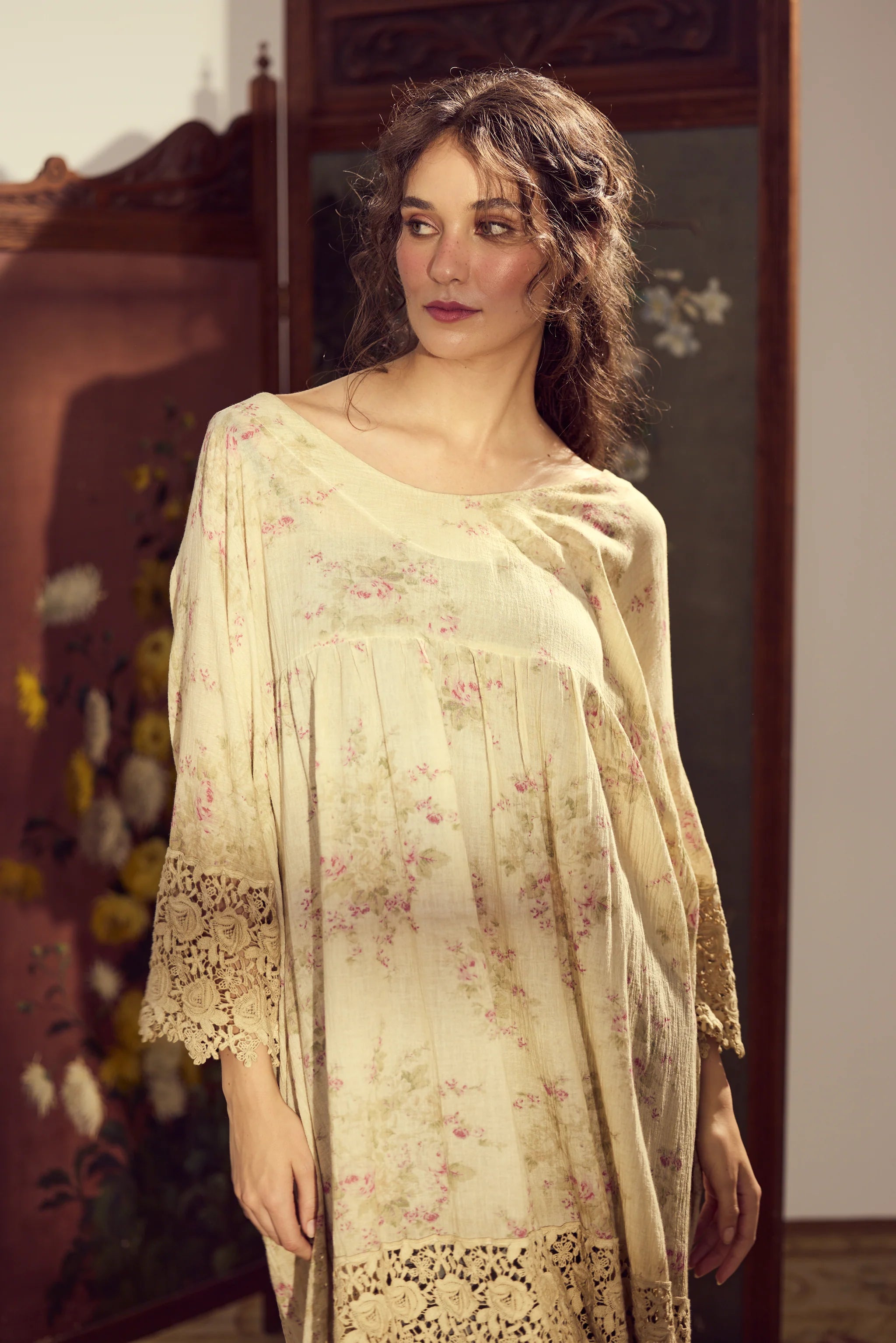 Miss Rose Sister Violet Avalon Floral Dress Faded Rose