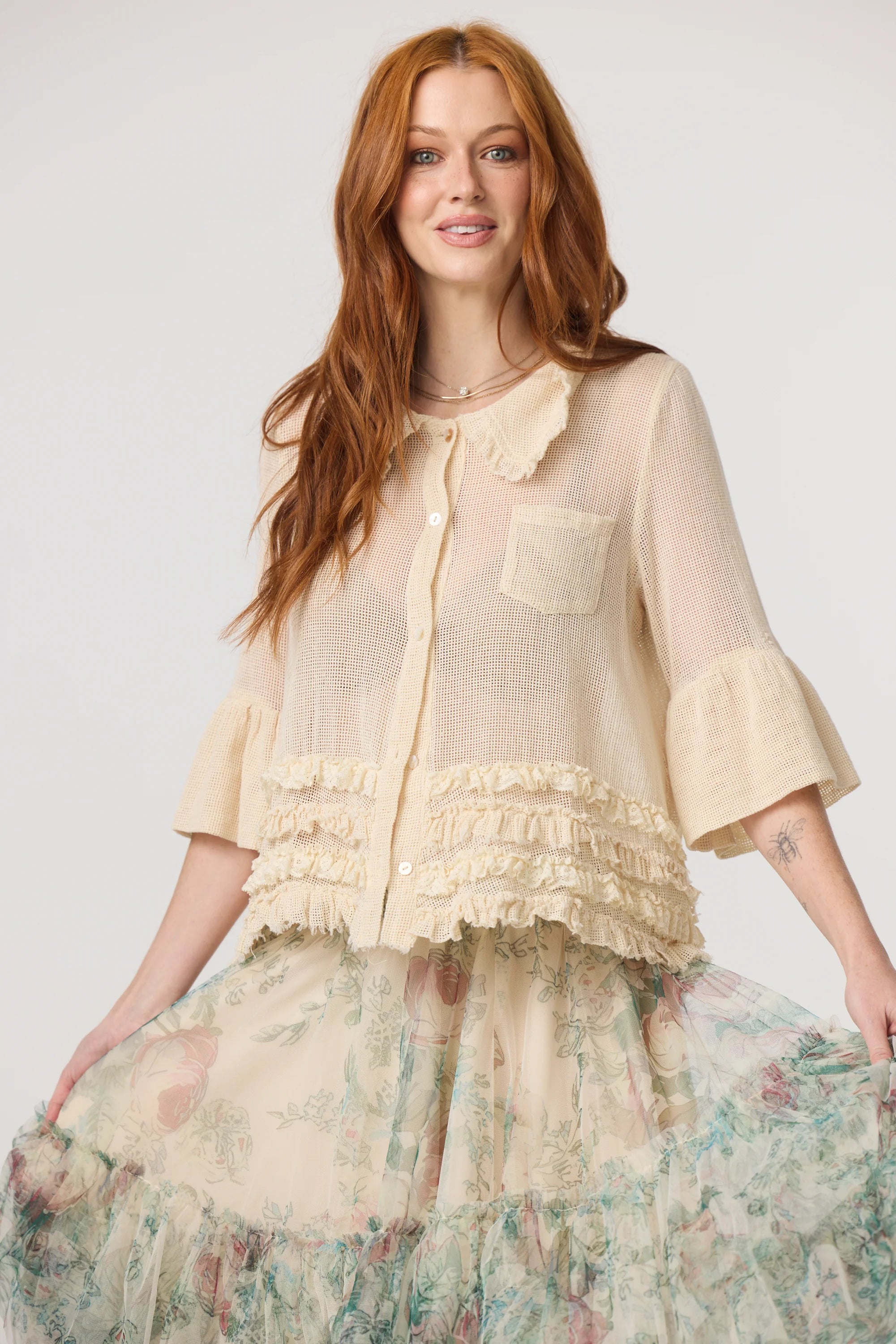 Miss Rose Sister Violet Miss Dixie Pearl Top