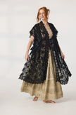 Miss Rose Sister Violet Empress Lace Coat Black