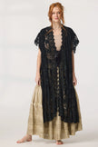 Miss Rose Sister Violet Empress Lace Coat Black
