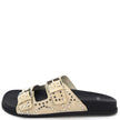 Mollini Heire Stone Suede Studded Slides