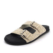 Mollini Heire Stone Suede Studded Slides