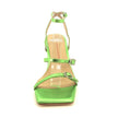 Mollini Wova Lime Metallic Leather