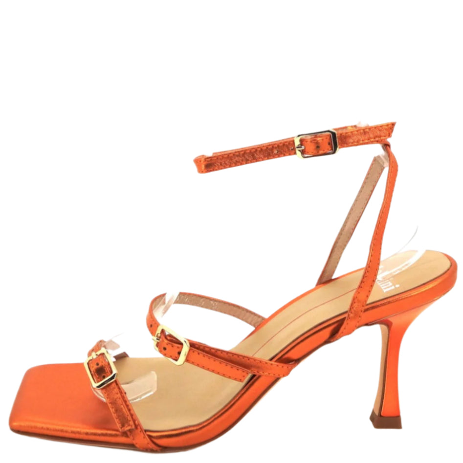 Mollini Wova Orange Metallic Leather