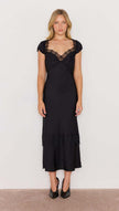 MINKPINK Momento Bias Midi Dress Black