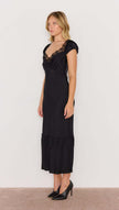 MINKPINK Momento Bias Midi Dress Black