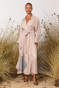 M. A. Dainty Morse Coat Pink Roses
